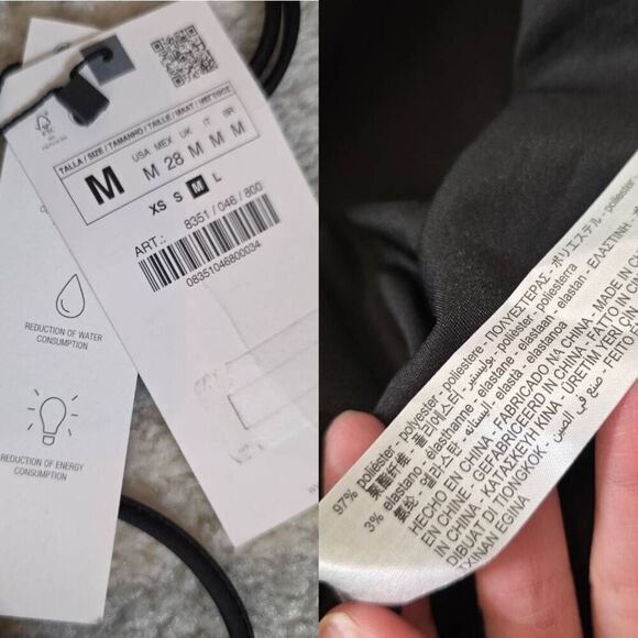 ZARA ASYMMETRIC MIDI DRESS M NWT - Picture 12 of 12